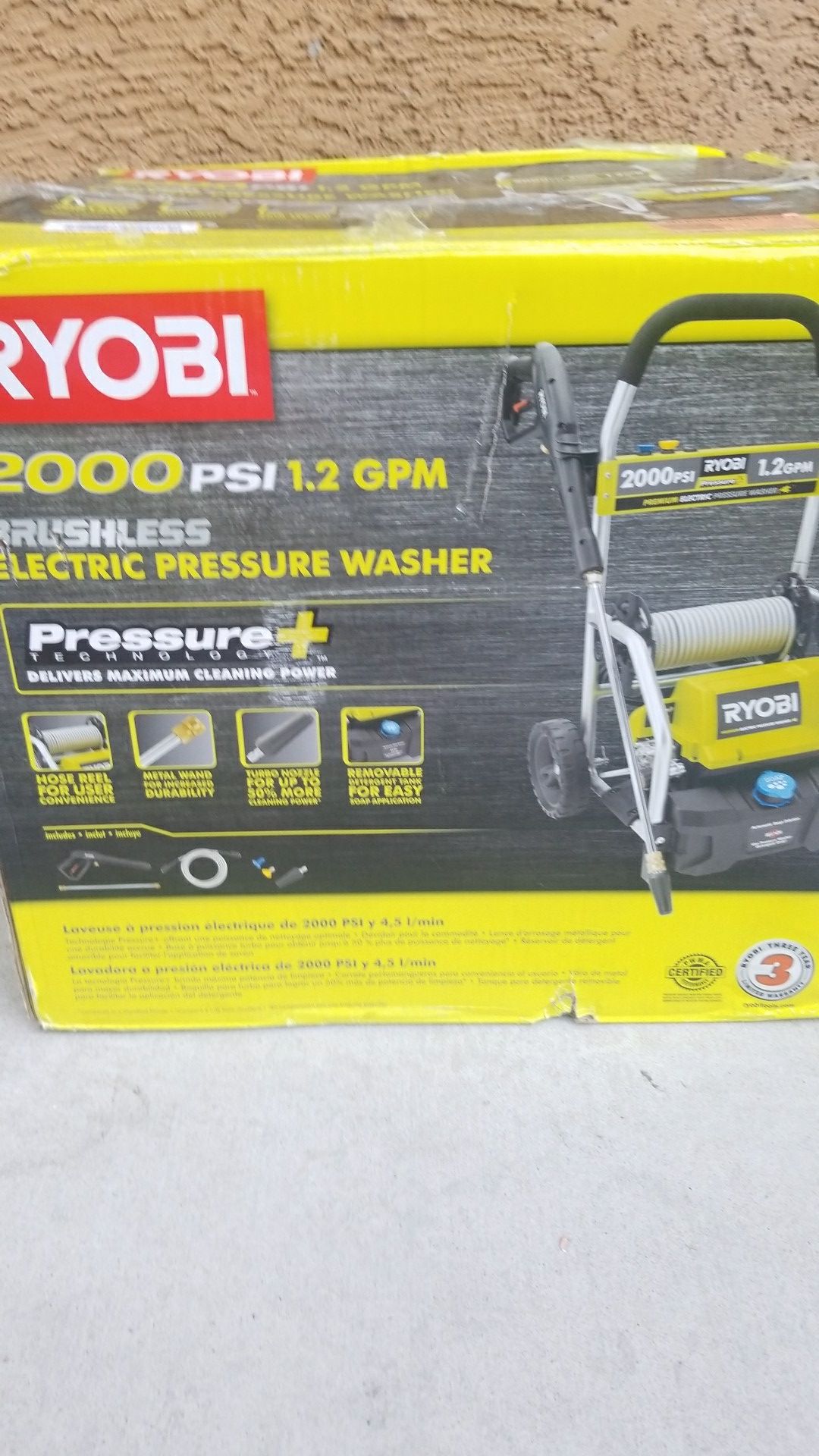 Ryobi 2000psi pressure washer