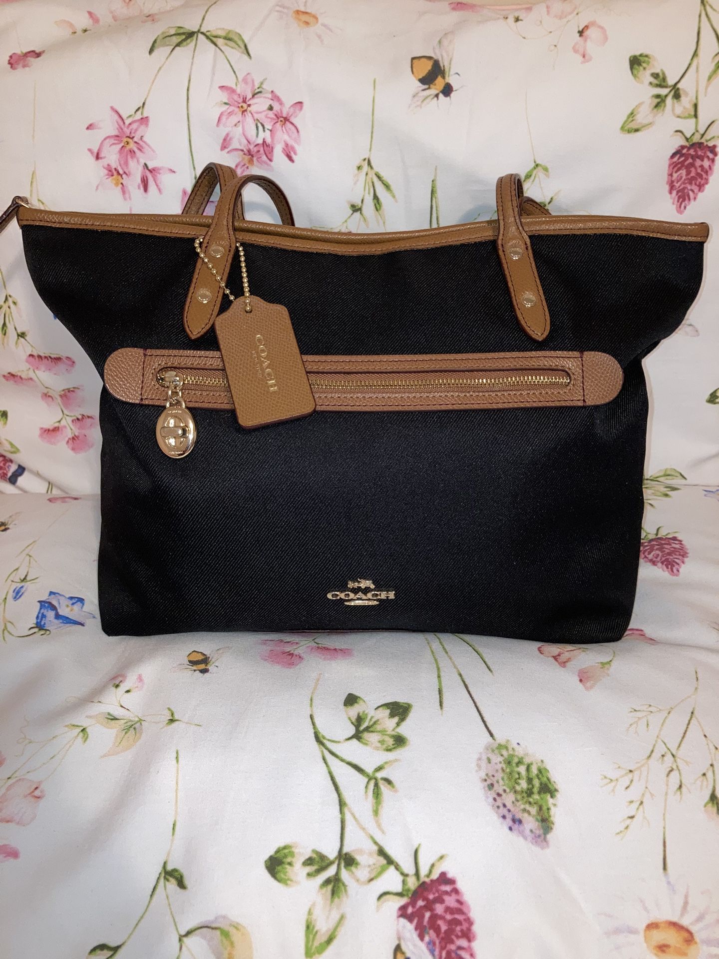 Black Coach Tote Bag