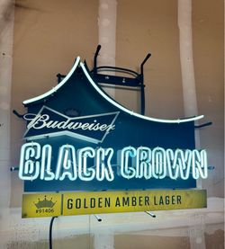 Neon Budweiser Black Crown