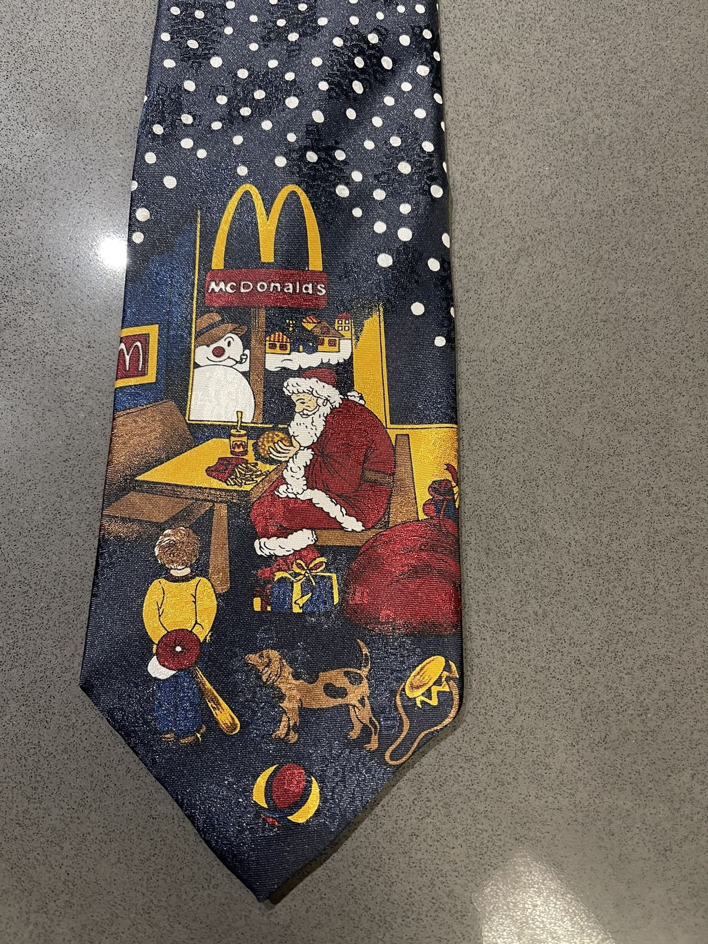 New Vintage McDonald’s Christmas Tie