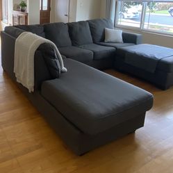 Sectional Couch Sofa With Chaise And Ottoman
