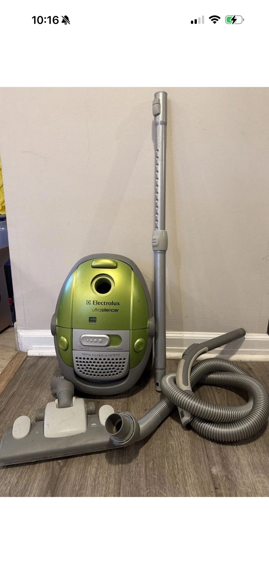 Electrolux EL6986 Ultra Silencer Canister Vacuum w/ Hose and Floor Nozzle Works