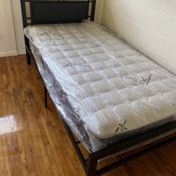 Cama Twin Size Nueva En Caja Incluye Colchon