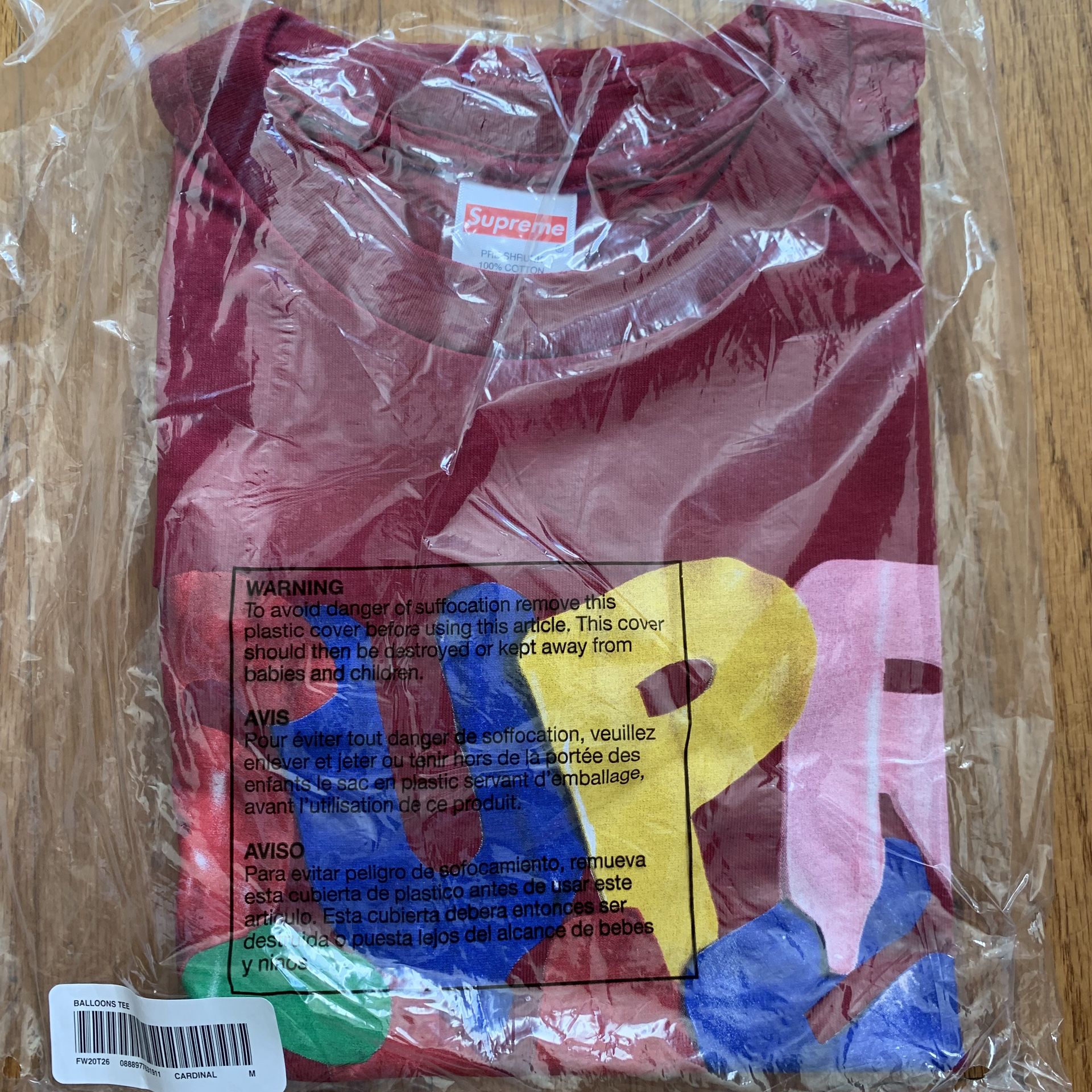 Supreme balloons tee