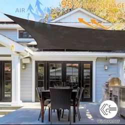 New sun shade sail 10x13 outdoor patio shade UV grey