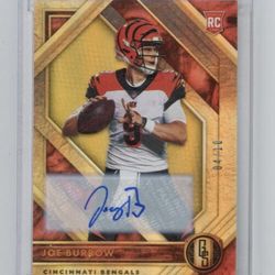 2020 Gold Standard Bengals Rookie Joe Burrow Auto /10