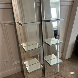 Mirrored Shelves