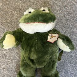 Froggy plush back pack new with tags 