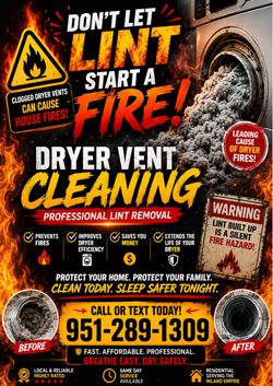 Dryer vent cleaning lint removal !!!⚠️