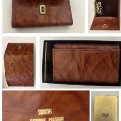 Vintage Rolf’s Pigskin Billfold In Original Box