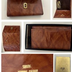 Vintage Rolf’s Pigskin Billfold In Original Box