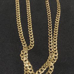 14kt Solid Cuban Link Chain