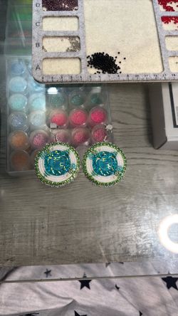 Sea turtle dangle earrings