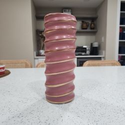 Cylinder Pink Vase 