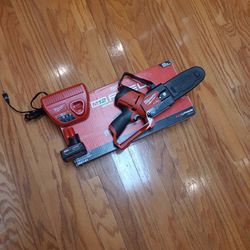 Milwaukee M12 'Fuel' Pruning Chainsaw, Battery, Charger