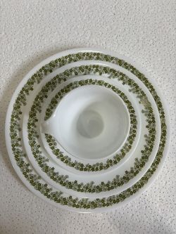 16 Piece Vintage Corning Ware Set Green 