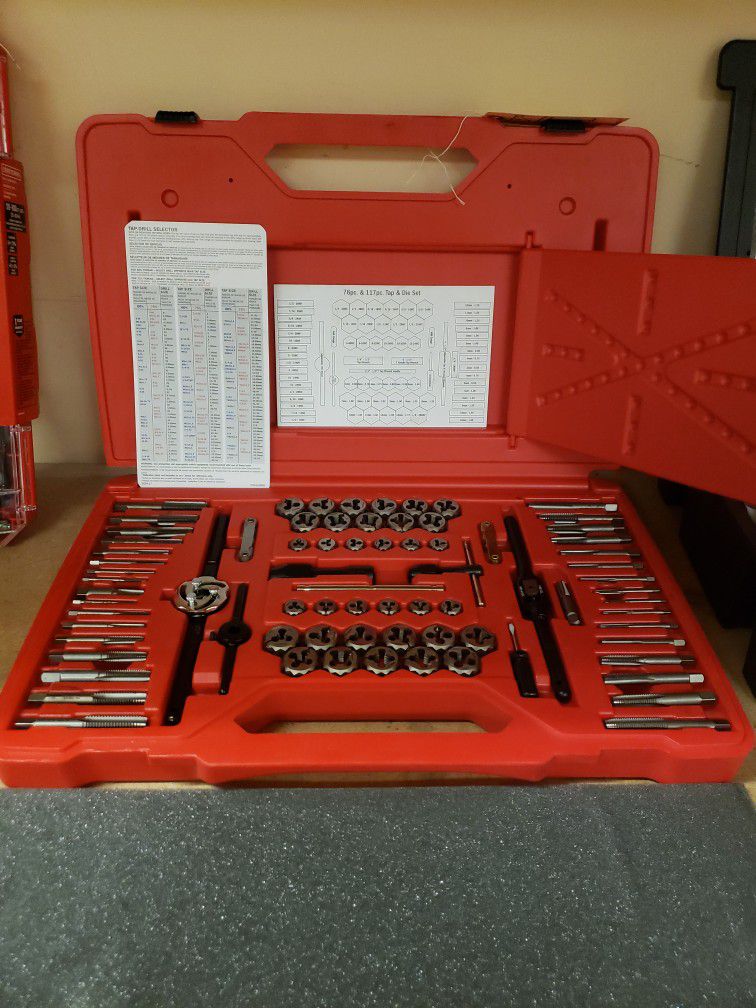 Snap On 76 Piece Tap And Die Set TDTDM500A