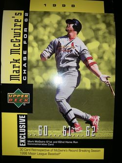 Mark McGwire Commemorative Cards
