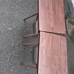 two small tables 