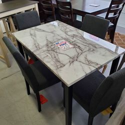 New Assembled 5 Piece Dining Set Special