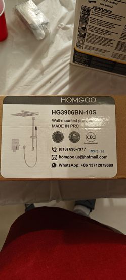 Homgoo Wall-Mounted Shower System HG3906BN-10S