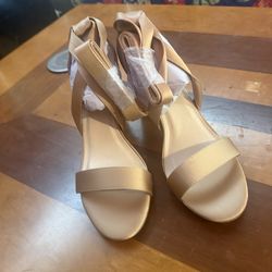 Carcuume satin type up heels, women 11