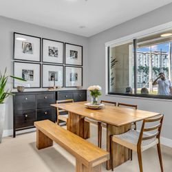 West Elm 72” Anton Dinning Table And Holland Chairs