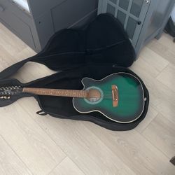 Green trembita 12 string guitar  