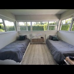 2 IKEA Beds, Tuft And Needle Mattresses 