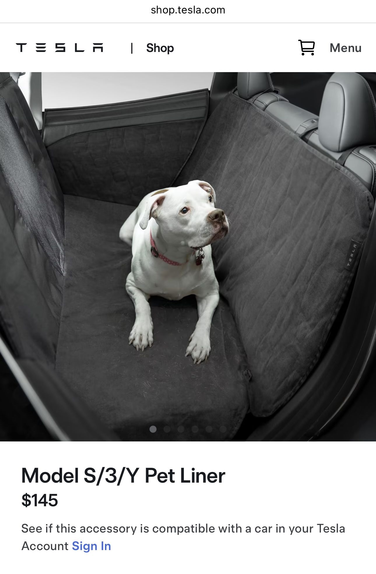 Tesla model S/3/Y Pet Liner