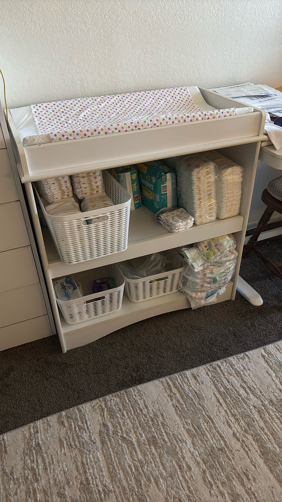 White Baby Changing Table