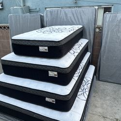 Queen Size Mattress Pillow Top 12” Thick. ✨ Same Day Delivery. ✨. New Mattress. ✨. All Sizes Available