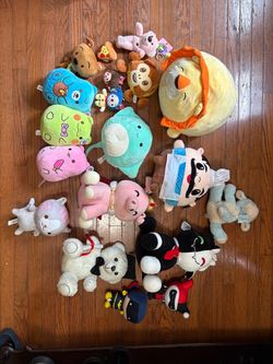 Mixed Plush Stuffed Animal Lot (20+ Pieces)