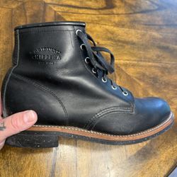 Chippewa Men’s Made In USA Boots Size 9.5 like New Black