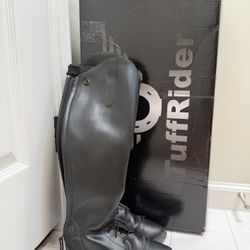 TuffRider Children's Starter Back-Zip Field Boots, Black Size 3 Regular/Wide