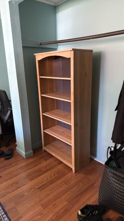 Charming Wood Bookcases – Matching Pair Available