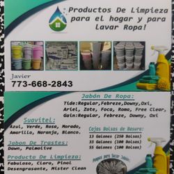 Vendo Cubetas De Jabón Para Ropa Y Suaviteles  Interesados Dejar O Ablar Al Número Que Está En La Targeta