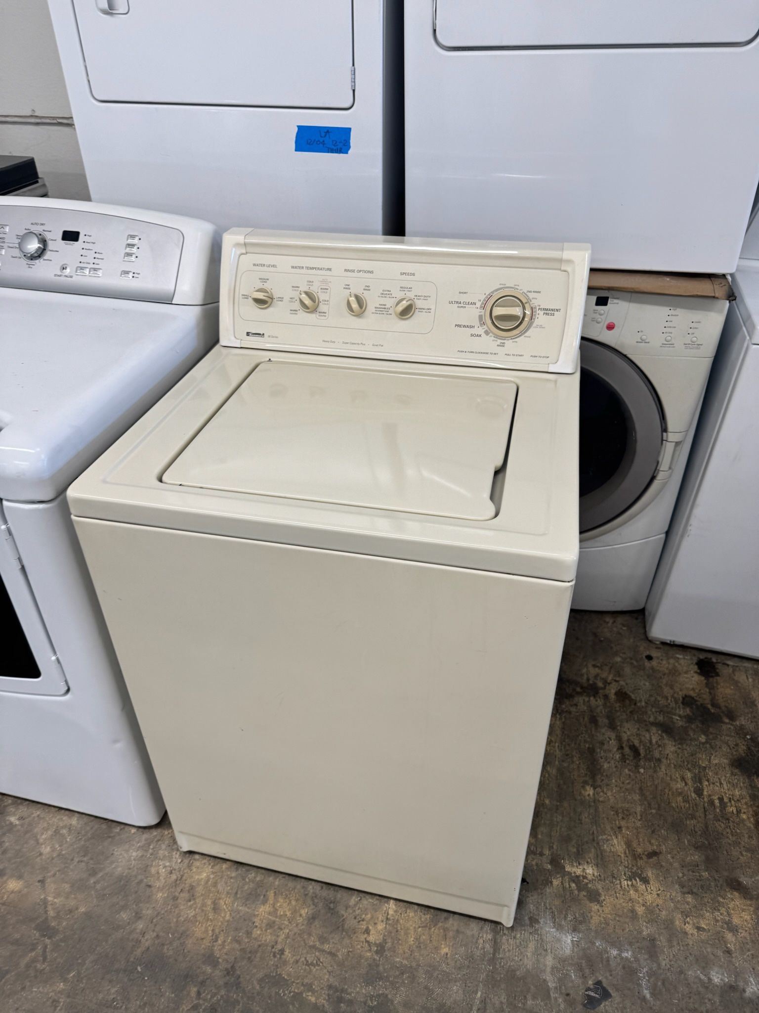 Used Kenmore Washer Top Load With Warranty 