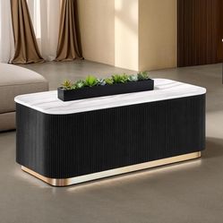 Modern Genuine Marble Coffee Table Brand New In Box 