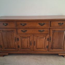 Large Maple Buffet Cabinet 