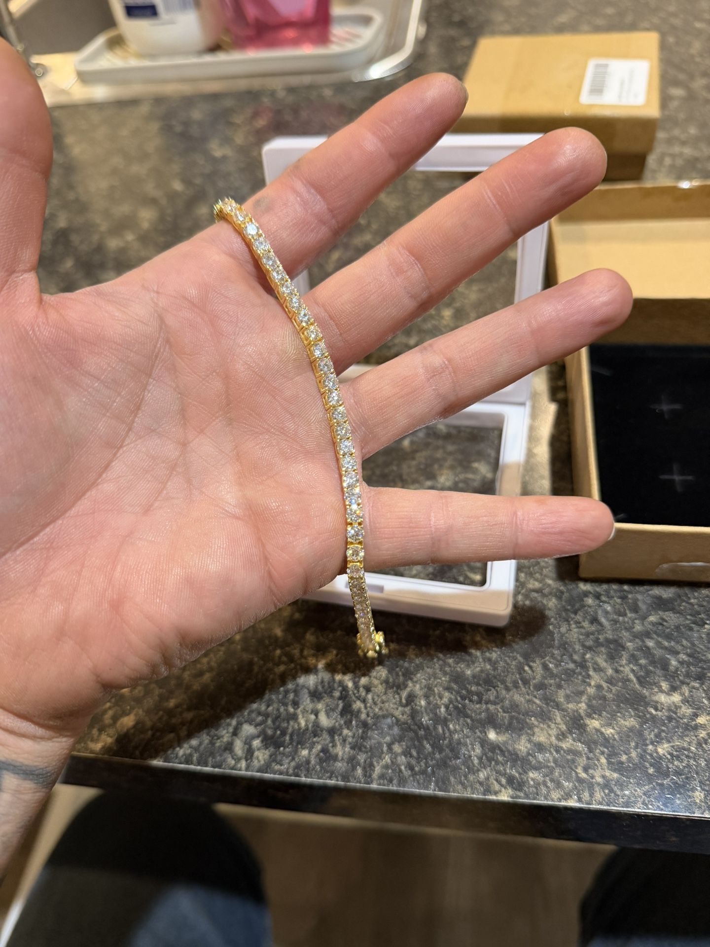 4mm Moissanite Tennis bracelet