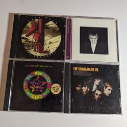 Job Group Lot 4 CD Albums Kate Bush Peter Gabriel Sisters Of Mercy Charlatans Info Below Pop