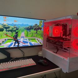 White Gaming Pc Computer Desktop 