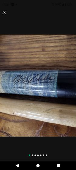 Ray Schuler Signed Pool Cue