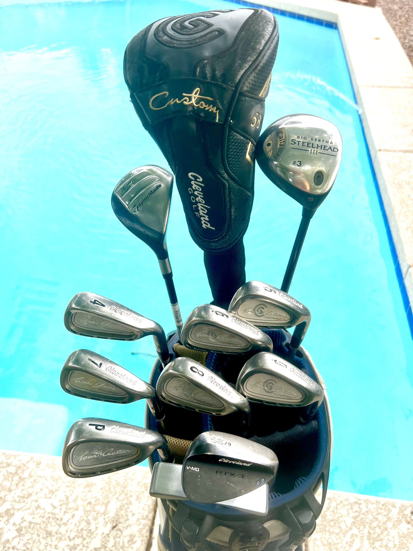 13PC CLEVELAND MENS GOLF CLUBS SET EVERYTHING YOU NEED! OGIO BAG *LOOK