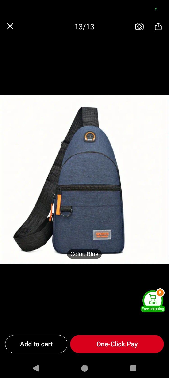 Crossbody Sling Bag For Men Or Women
