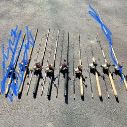 Fishing Trolling Rods & PENN 209 Levelwind Reels, $40 Each