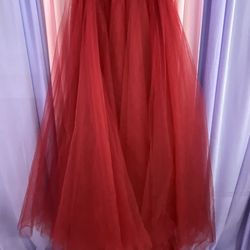 5 Foot Red Show Drag Costume Tutu