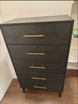 Black wooden dresser