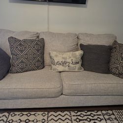 Light Gray Fabric Sofa